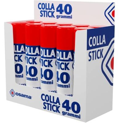 Marca Modello - Colla stick da 40g - Perfetta per scuola, casa, ufficio Marca Modello - Colla stick da 40g - Perfetta per scuola, casa, ufficio