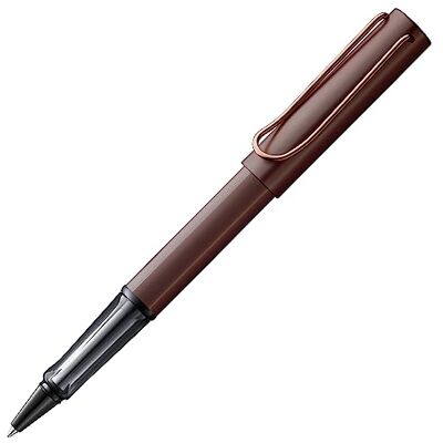 Lamy Penna roller Lx in marron – penna leggera con impugnatura trasparente ed ergon. –corpo in alluminio anodizzato –ricarica roller M 63 in nero con larghezza del tratto M e custodia in metallo Lamy Penna roller Lx in marron – penna leggera con impugnatura trasparente ed ergon. –corpo in alluminio anodizzato –ricarica roller M 63 in nero con larghezza del tratto M e custodia in metallo