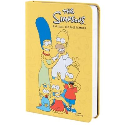 Grupo Erik Agenda Settimanale 2026 2027 A6 The Simpsons Diario Scuola 2026 2027 per Università e Scuola Superiore, 17 Mesi Weekly Planner con Copertina Rigida, Stickers e Tasca Interna Grupo Erik Agenda Settimanale 2026 2027 A6 The Simpsons Diario Scuola 2026 2027 per Università e Scuola Superiore, 17 Mesi Weekly Planner con Copertina Rigida, Stickers e Tasca Interna
