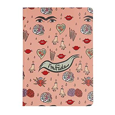design24 Quaderno A5 I'm Frida Pattern Colore Rosa 15 x 21 cm, Quaderno Pagine 100 Fogli Puntinati, Fogli di Carta Ecologica, Made in Italy design24 Quaderno A5 I'm Frida Pattern Colore Rosa 15 x 21 cm, Quaderno Pagine 100 Fogli Puntinati, Fogli di Carta Ecologica, Made in Italy