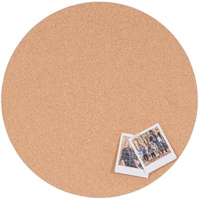 Bi-Office Eco Lavagna in sughero senza cornice, sughero naturale su entrambi i lati, Rotondo 45 x 45 cm Bi-Office Eco Lavagna in sughero senza cornice, sughero naturale su entrambi i lati, Rotondo 45 x 45 cm