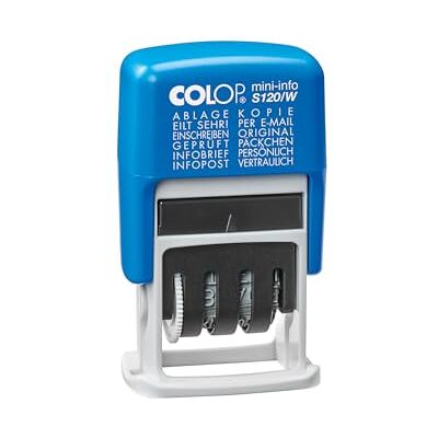 Colop S120/W - Timbro con 12 Testi - Ufficio Colop S120/W - Timbro con 12 Testi - Ufficio