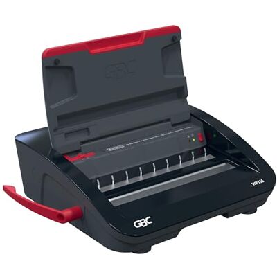 GBC WireBind WB15E Rilegatrice Elettrica Rilega 125 fogli A5/A4, perforazione elettrica con LED anti-inceppamento, perforazione di 15 fogli, nero/argento, GBC WireBind WB15E Rilegatrice Elettrica Rilega 125 fogli A5/A4, perforazione elettrica con LED anti-inceppamento, perforazione di 15 fogli, nero/argento,
