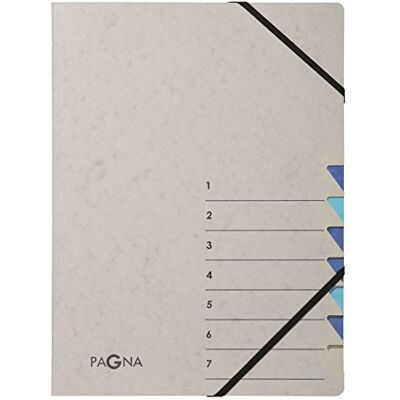 Pagna cartellina 7 scomparti Easy Grey 7 pezzi blau Pagna cartellina 7 scomparti Easy Grey 7 pezzi blau