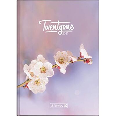 BRUNNEN Tageskalender/Buchkalender 2021 Modell 795 "Blossom BRUNNEN Tageskalender/Buchkalender 2021 Modell 795 "Blossom