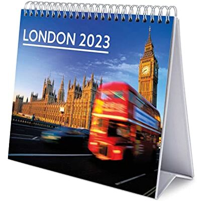Grupo Erik Calendario da Tavolo 2023 Londra Calendario Scrivania 2023, 12 Mesi e Planner Annuale 2024, 17 x 20 cm, FSC, Ottimo come Calendario 2023 da Tavolo, Calendario Ufficio 2023 Grupo Erik Calendario da Tavolo 2023 Londra Calendario Scrivania 2023, 12 Mesi e Planner Annuale 2024, 17 x 20 cm, FSC, Ottimo come Calendario 2023 da Tavolo, Calendario Ufficio 2023