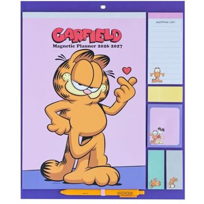 Grupo Erik Calendario Famiglia 2027 Garfield Calendario Magnetico Frigo con Penna, Sticky Notes, Shopping List e Stickers Planner Mensile con Spazi per Note, Set 2026 a Dic 2027 (30 x 35 cm) Grupo Erik Calendario Famiglia 2027 Garfield Calendario Magnetico Frigo con Penna, Sticky Notes, Shopping List e Stickers Planner Mensile con Spazi per Note, Set 2026 a Dic 2027 (30 x 35 cm)