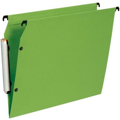 Leitz Esselte Cartelle sospese Premium con forma a V, confezione da 10 pezzi, colore: verde opaco Leitz Esselte Cartelle sospese Premium con forma a V, confezione da 10 pezzi, colore: verde opaco