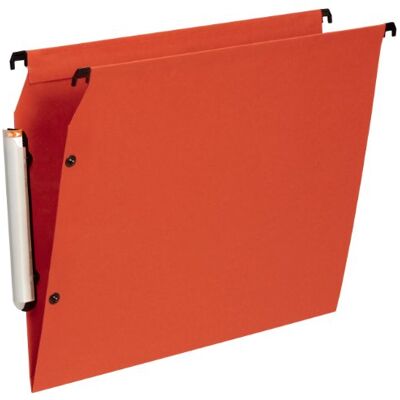 Leitz Esselte Premium Cartelle Sospese per Armadio opaco, confezione da 10 V-shaped base orange Leitz Esselte Premium Cartelle Sospese per Armadio opaco, confezione da 10 V-shaped base orange