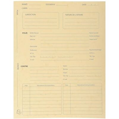 Exacompta Rif. 445112E Cartone da 5 confezioni da 25 cartelle procedurali, in carta lucida 265g/m2, dimensioni 25 x 32 cm, per documenti in formato A4, colore avorio Exacompta Rif. 445112E Cartone da 5 confezioni da 25 cartelle procedurali, in carta lucida 265g/m2, dimensioni 25 x 32 cm, per documenti in formato A4, colore avorio