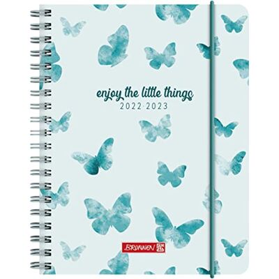 BRUNNEN Diario scolastico "Butterfly" 2022/2023 A6, 2 pagine = 1 settimana, , motivo: farfalla BRUNNEN Diario scolastico "Butterfly" 2022/2023 A6, 2 pagine = 1 settimana, , motivo: farfalla
