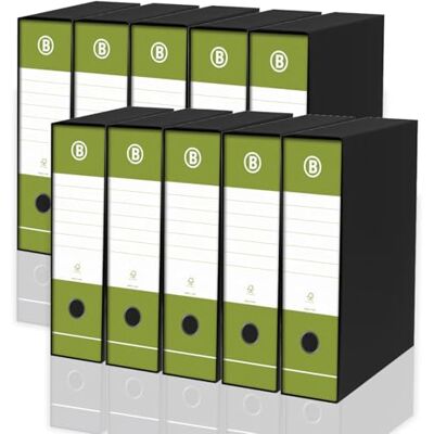 LogicaShop DOX Faldoni Portadocumenti Ufficio con Custodia, Raccoglitore ad Anelli A4, Dorso 8, Formato Commerciale, 32 cm Altezza, Classificatori Dossier Archivio Fatture e Documenti, 10 Pz (Lime) LogicaShop DOX Faldoni Portadocumenti Ufficio con Custodia, Raccoglitore ad Anelli A4, Dorso 8, Formato Commerciale, 32 cm Altezza, Classificatori Dossier Archivio Fatture e Documenti, 10 Pz (Lime)