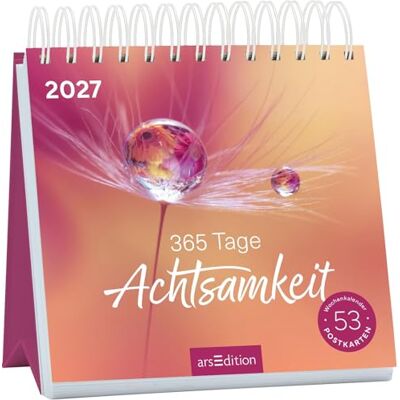 Ars Edition Postkartenkalender 365 Tage Achtsamkeit 2027: Wochenkalender 2027, 53 Postkarten für achtsame Momente Ars Edition Postkartenkalender 365 Tage Achtsamkeit 2027: Wochenkalender 2027, 53 Postkarten für achtsame Momente