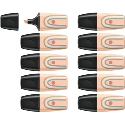 STABILO BOSS MINI Naturevibes Evidenziatore Confezione da 10 Sabbia STABILO BOSS MINI Naturevibes Evidenziatore Confezione da 10 Sabbia