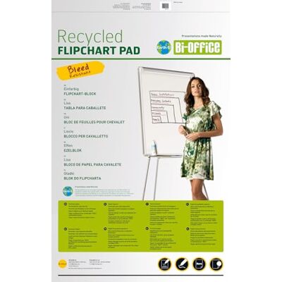 Bi-Office Earth-It Blocco di Carta Riciclata Per Portablocco, Euro Forato con 6 Fori Standard, 20 Fogli Per Lavagna da 55 g/mq Bi-Office Earth-It Blocco di Carta Riciclata Per Portablocco, Euro Forato con 6 Fori Standard, 20 Fogli Per Lavagna da 55 g/mq