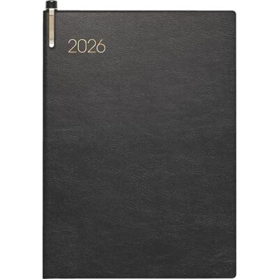 BRUNNEN Agenda tascabile mod. 731 2026 A6 ecopelle nera BRUNNEN Agenda tascabile mod. 731 2026 A6 ecopelle nera
