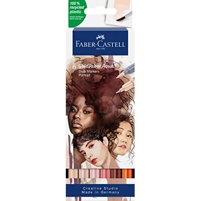 Faber-Castell Gofa Aqua Dual Marker Portrait 6x Faber-Castell Gofa Aqua Dual Marker Portrait 6x