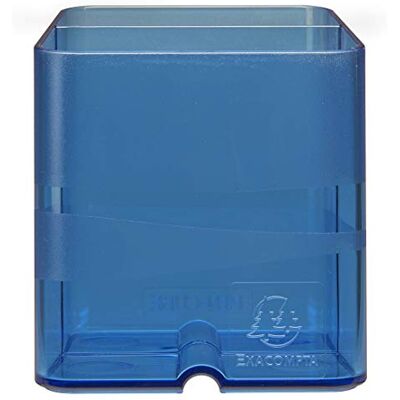Exacompta Cod. Confezione da 10 Portapenne per scrivania Pen-Cube Chromaline 2 scomparti di dimensioni ed altezze diverse Dimensioni (PxLxA): 7,4x7,4x9,3 cm Blu traslucido Exacompta Cod. Confezione da 10 Portapenne per scrivania Pen-Cube Chromaline 2 scomparti di dimensioni ed altezze diverse Dimensioni (PxLxA): 7,4x7,4x9,3 cm Blu traslucido