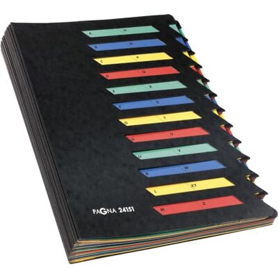 Pagna Ordnungsmappe DESKORGANIZER A-Z, 24 Fächer, schwarz Pagna Ordnungsmappe DESKORGANIZER A-Z, 24 Fächer, schwarz