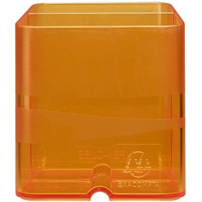 Exacompta Cod. Confezione da 10 Portapenne per scrivania Pen-Cube Linicolor 2 scomparti di dimensioni ed altezze diverse Dimensioni (PxLxA): 7,4x7,4x9,3 cm Arancio traslucido Exacompta Cod. Confezione da 10 Portapenne per scrivania Pen-Cube Linicolor 2 scomparti di dimensioni ed altezze diverse Dimensioni (PxLxA): 7,4x7,4x9,3 cm Arancio traslucido