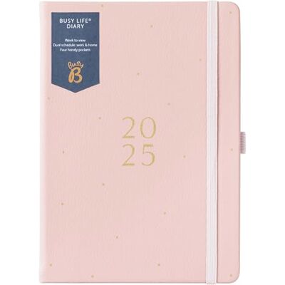 BusyB Busy B Busy Life A5 Pianificatore Settimanale Diario 2025 Diario di vita per studenti, lavoro e altro con doppio orario, calendario annuale, tasche per la penna e banda di chiusura elastica BusyB Busy B Busy Life A5 Pianificatore Settimanale Diario 2025 Diario di vita per studenti, lavoro e altro con doppio orario, calendario annuale, tasche per la penna e banda di chiusura elastica