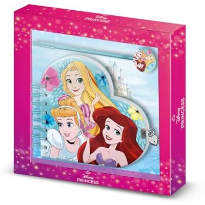 Disney Principesse Adorable-Diario Cuore + Penna, Blu Disney Principesse Adorable-Diario Cuore + Penna, Blu