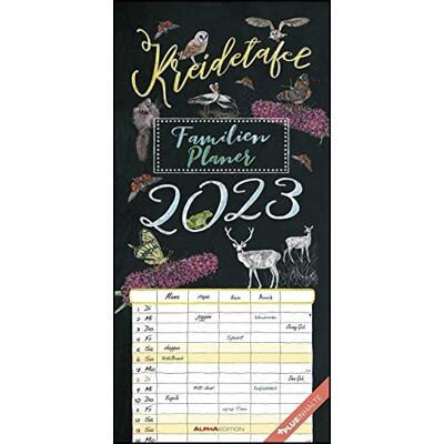 Alpha Lavagna per famiglie 2023 – Calendario familiare 22 x 45 cm – 5 colonne – Calendario con date delle vacanze e molte informazioni aggiuntive – Calendario da parete Alpha Lavagna per famiglie 2023 – Calendario familiare 22 x 45 cm – 5 colonne – Calendario con date delle vacanze e molte informazioni aggiuntive – Calendario da parete