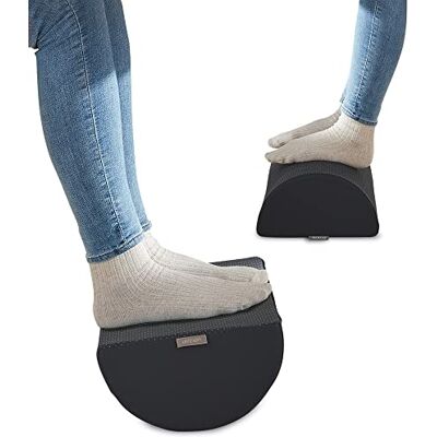 Leitz Ergo Cosy Poggiapiedi Regolabile per Gambe e Ginocchia, Adatto alla Scrivania dell'Ufficio/Casa, Realizzato in Gomma Piuma con Rivestimento in Tessuto, 260 x 140 x 405 mm Grigio Velluto Leitz Ergo Cosy Poggiapiedi Regolabile per Gambe e Ginocchia, Adatto alla Scrivania dell'Ufficio/Casa, Realizzato in Gomma Piuma con Rivestimento in Tessuto, 260 x 140 x 405 mm Grigio Velluto