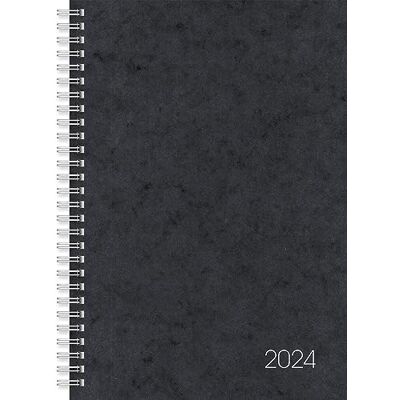 BRUNNEN Agenda settimanale modello 797 2024, 2 pagine = 1 settimana, formato foglio: 16,8 x 24 cm, nero BRUNNEN Agenda settimanale modello 797 2024, 2 pagine = 1 settimana, formato foglio: 16,8 x 24 cm, nero