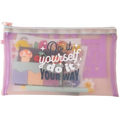 Mr. Wonderful Kit para decorar tu agenda, Lila Do it yourself, do it your way Mr. Wonderful Kit para decorar tu agenda, Lila Do it yourself, do it your way