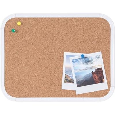 Bi-Office Pannello Easy Cornice Sughero, 216 x 279 mm, Bianco Bi-Office Pannello Easy Cornice Sughero, 216 x 279 mm, Bianco