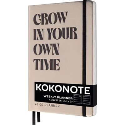 Kokonote Agenda Settimanale 2026 2027 Bronze Bold Diario Scoula 2026-2027 Piccolo per Università e Scuola Superiore Weekly Planner con Copertina Flessibile in Ecopolle e Segnalibri (13x19cm) Kokonote Agenda Settimanale 2026 2027 Bronze Bold Diario Scoula 2026-2027 Piccolo per Università e Scuola Superiore Weekly Planner con Copertina Flessibile in Ecopolle e Segnalibri (13x19cm)