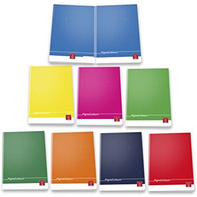 Pigna Colours 022988610, Quaderno formato A4, Rigatura 10, quadretti 1 cm per 1° elementare, Carta 80g/mq, Pacco da 10 Pezzi Pigna Colours 022988610, Quaderno formato A4, Rigatura 10, quadretti 1 cm per 1° elementare, Carta 80g/mq, Pacco da 10 Pezzi