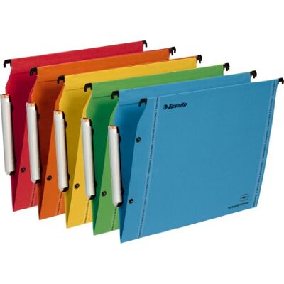 Leitz Esselte Cartelle sospese, confezione da 10, formato A4, colori assortiti Leitz Esselte Cartelle sospese, confezione da 10, formato A4, colori assortiti