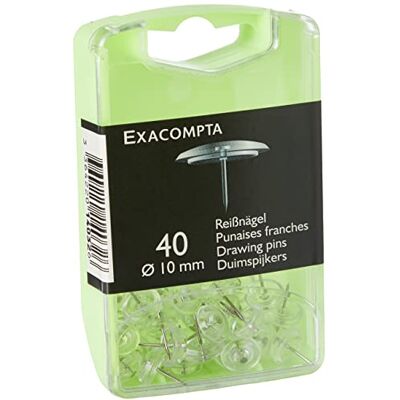 Exacompta Spilli, 9 x 5.70 x 2.20 cm, Cristal Traslucido Exacompta Spilli, 9 x 5.70 x 2.20 cm, Cristal Traslucido