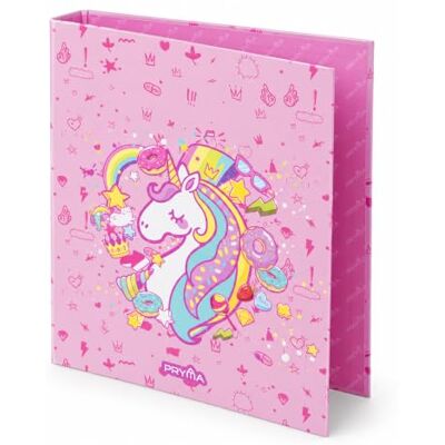 Pryma Raccoglitore 4 Anelli – Quaderno ad Anelli Formato A4 – Copertina Rigida Decorata – Organizer per Scuola, Ufficio e Archivio Documenti (Linea Unicorno) Pryma Raccoglitore 4 Anelli – Quaderno ad Anelli Formato A4 – Copertina Rigida Decorata – Organizer per Scuola, Ufficio e Archivio Documenti (Linea Unicorno)
