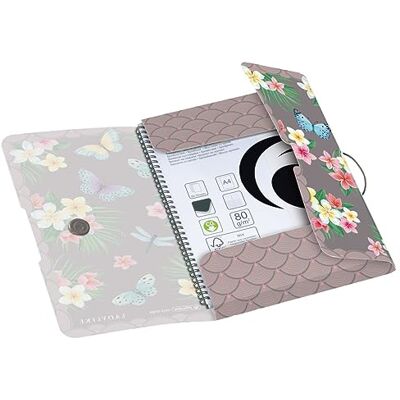 herlitz Cartellina con elastico, Porta Documenti formato A4, in PP, motivo: Ladylike Butterflies, 1 pezzo herlitz Cartellina con elastico, Porta Documenti formato A4, in PP, motivo: Ladylike Butterflies, 1 pezzo