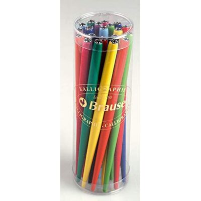 Brause Confezione di 20 cannucce per pennini, colori uniti assortiti Brause Confezione di 20 cannucce per pennini, colori uniti assortiti