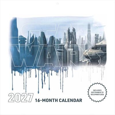 Pyramid STAR WARS 2027: Wandkalender 30x30 cm (30x60 cm geöffnet) mit Notizkalendarium und Darth Vader, Luke Skywalker, Yoda & Millennium Falcon Pyramid STAR WARS 2027: Wandkalender 30x30 cm (30x60 cm geöffnet) mit Notizkalendarium und Darth Vader, Luke Skywalker, Yoda & Millennium Falcon
