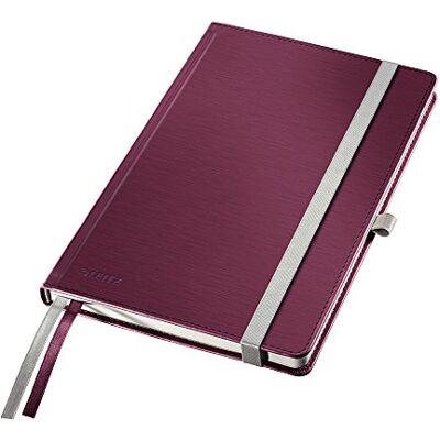 Leitz Style Taccuino a Quadretti con Copertina Rigida, A5, Rosso Granato Leitz Style Taccuino a Quadretti con Copertina Rigida, A5, Rosso Granato