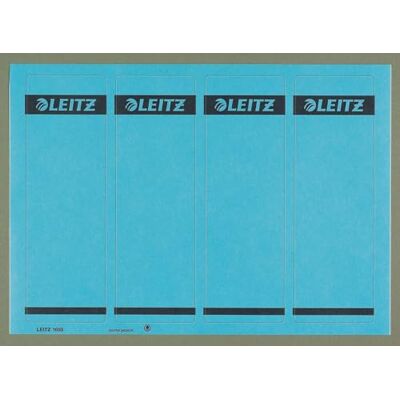 Leitz Etichette adesive A4 stampabili al PC per raccoglitori a leva in cartone, Formato corto e largo, Blu, 61,5 x 192 mm, Cartoncino, , Confezione da 100 Leitz Etichette adesive A4 stampabili al PC per raccoglitori a leva in cartone, Formato corto e largo, Blu, 61,5 x 192 mm, Cartoncino, , Confezione da 100