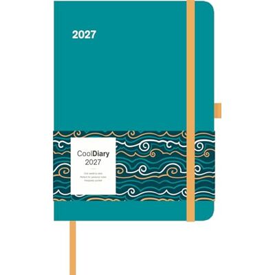 Alpha Cool Diary Teal Ocean 2027: Buchkalender 16x22 cm Wochenplaner mit 4-sprachigem Kalendarium, internationalen Feiertagen, Stifthalter & Elastikband, für Beruf, Schule & Alltag Alpha Cool Diary Teal Ocean 2027: Buchkalender 16x22 cm Wochenplaner mit 4-sprachigem Kalendarium, internationalen Feiertagen, Stifthalter & Elastikband, für Beruf, Schule & Alltag