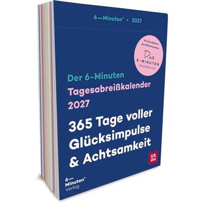 Spenst, Dominik Tagesabreißkalender 2027: 6-Minuten: 365 Tage voller Glücksimpulse und Achtsamkeit Tagesabreiß-Kalender für Achtsamkeit, Leichtigkeit & Lebensfreude Spenst, Dominik Tagesabreißkalender 2027: 6-Minuten: 365 Tage voller Glücksimpulse und Achtsamkeit Tagesabreiß-Kalender für Achtsamkeit, Leichtigkeit & Lebensfreude