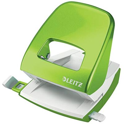 Leitz Perforatore in Metallo NeXXt WOW, fino a 30 Fogli, Box, Verde Leitz Perforatore in Metallo NeXXt WOW, fino a 30 Fogli, Box, Verde