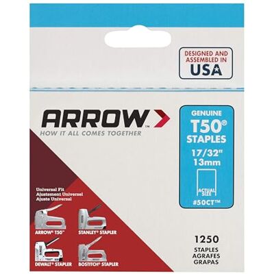 Arrow T50 ARRTS Scatola di graffette 1250 Ceiltile 13 mm Arrow T50 ARRTS Scatola di graffette 1250 Ceiltile 13 mm