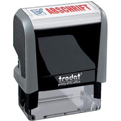 Trodat Office Printy 4912 Timbro autoinchiostrante, 47 x 18 mm, colore: Blu/Rosso Trodat Office Printy 4912 Timbro autoinchiostrante, 47 x 18 mm, colore: Blu/Rosso