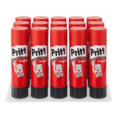 Pritt Colla Stick, Colla per bambini per scuola e ufficio, 15 x 43 g Per bambini, Sicura, Affidabile, Tenuta forte, Lunga durata, Trasparente, Per lavoretti e fai da te Pritt Colla Stick, Colla per bambini per scuola e ufficio, 15 x 43 g Per bambini, Sicura, Affidabile, Tenuta forte, Lunga durata, Trasparente, Per lavoretti e fai da te