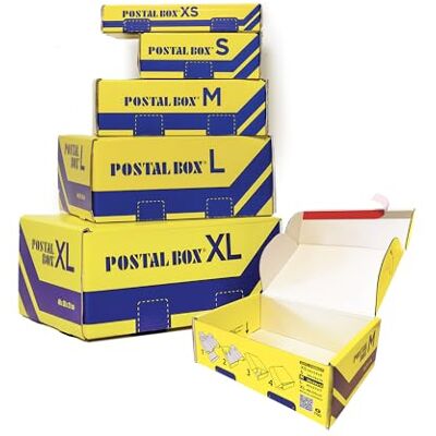 Blasetti Scatole per Spedizioni Automontanti POSTALBOX XL Confezione 10 Pezzi da 48x30x21 cm. Ideali per Spedire e Proteggere Oggetti Blasetti Scatole per Spedizioni Automontanti POSTALBOX XL Confezione 10 Pezzi da 48x30x21 cm. Ideali per Spedire e Proteggere Oggetti