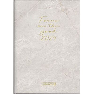 BRUNNEN Calendario giornaliero "Marble", modello 795 2024, 1 pagina = 1 giorno, dimensione foglio: 14,5 x 20,6 cm, colore argento BRUNNEN Calendario giornaliero "Marble", modello 795 2024, 1 pagina = 1 giorno, dimensione foglio: 14,5 x 20,6 cm, colore argento