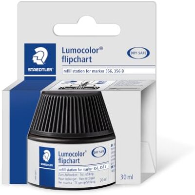 Staedtler 488 56-9 Inchiostro Ricarica per Marker da Flipchart Per pennarelli per lavagna a fogli mobili 356 e 356 B – riempimento pulito – Codice articolo 488 56-9 Staedtler 488 56-9 Inchiostro Ricarica per Marker da Flipchart Per pennarelli per lavagna a fogli mobili 356 e 356 B – riempimento pulito – Codice articolo 488 56-9